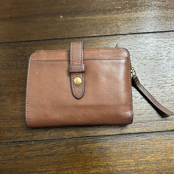 FOSSIL WOMEN'S WALLET BROWN GOOD CONDITION - Picture 1 of 4